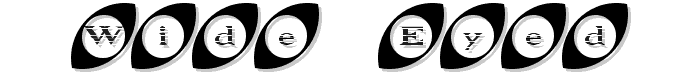 Wide Eyed font